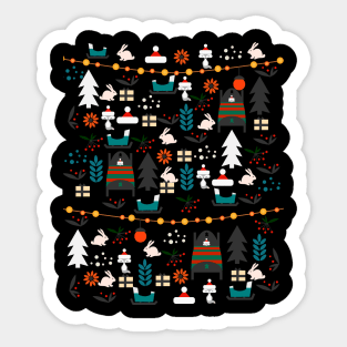 Everybody's waiting for Santa Sticker